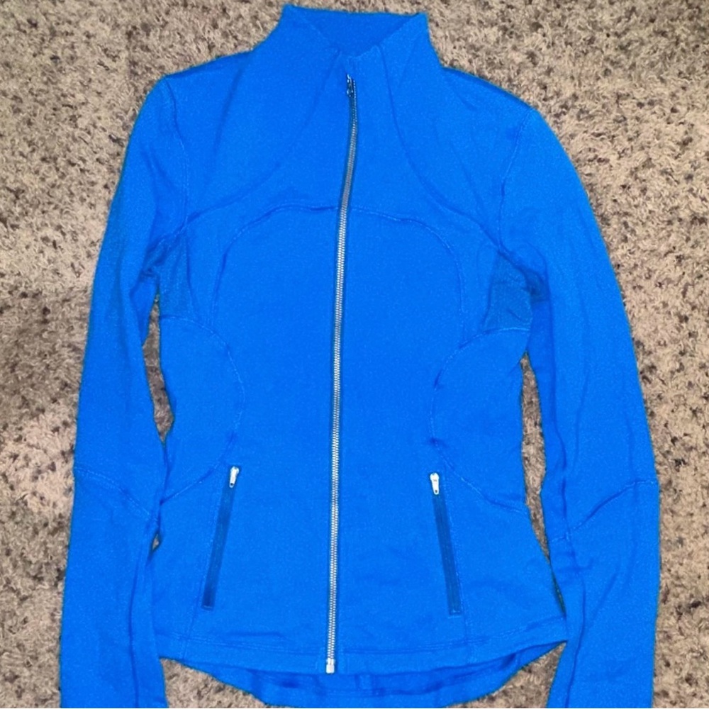 Lululemon Blue Jacket with High Collar